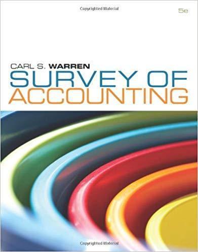 Survey Of Accounting 5Th