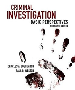Criminal Investigation Basic Perspectives
