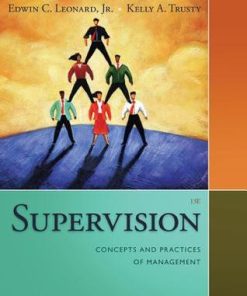 Supervision Concepts And Practices Of Management 15Th