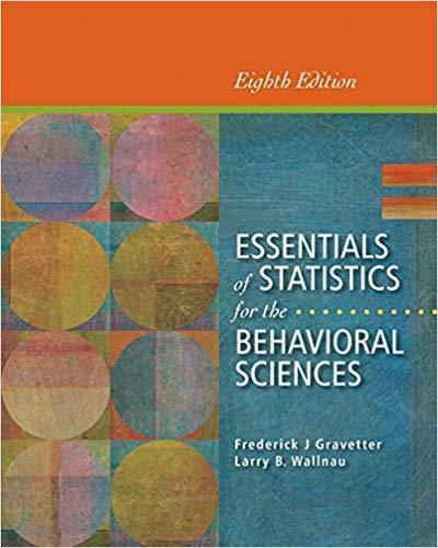 Essentials Of Statistics For The Behavioral Sciences 8Th