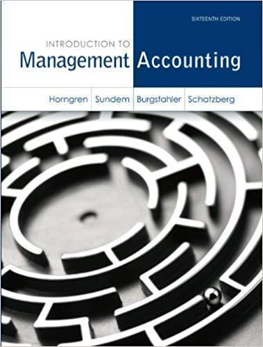 Introduction To Management Accounting 16Th