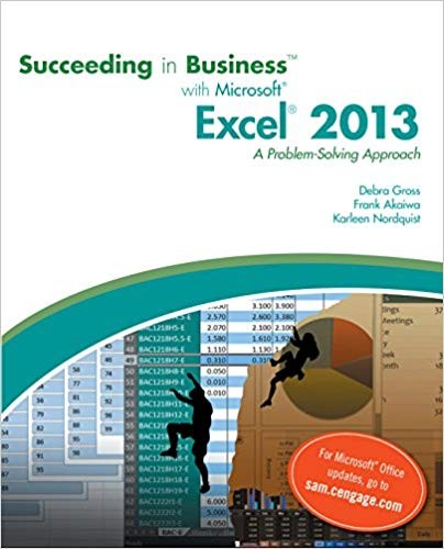 Succeeding in Business with Microsoft Excel 2013 A ProblemSolving Approach