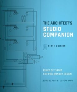 The Architects Studio Companion Rules of Thumb for Preliminary Design