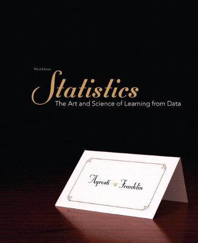 Statistics The Art And Science Of Learning From Data 3Rd