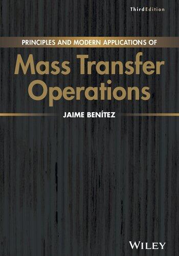 Principles And Modern Applications Of Mass Transfer Operations 3Rd