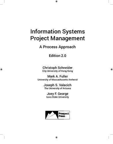 Information Systems Project Management 2 0