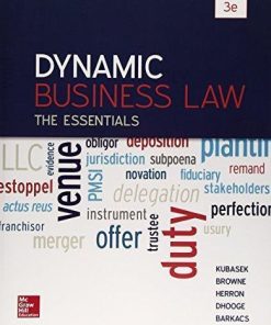 Dynamic Business Law The Essentials 3Rd