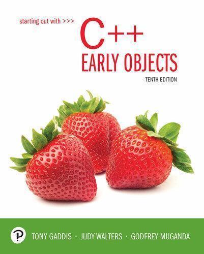 Starting Out With C Early Objects 10Th
