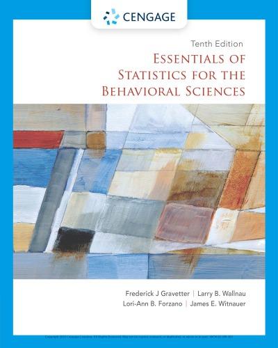 Essentials Of Statistics For The Behavioral Sciences 10Th