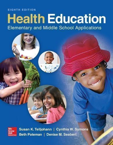 Health Education Elementary And Middle School Applications 8Th