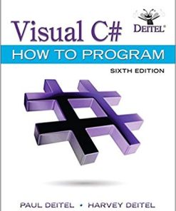 Visual C How to Program 6th by Paul J Deitel