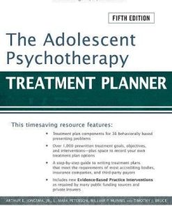 The Adolescent Psychotherapy Treatment Planner Includes Dsm 5 Updates 5Th