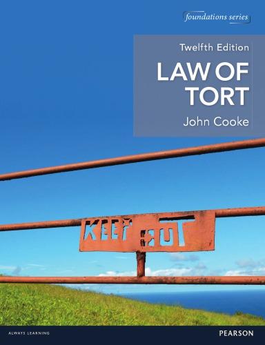 Law Of Tort 12Th