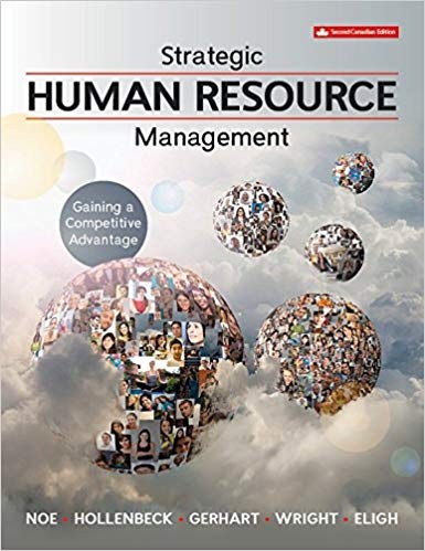 Strategic Human Resource Management Gaining a Competitive Advantage 2nd Canadian