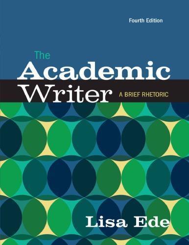 The Academic Writer A Brief Guide 4Th