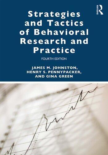 Strategies And Tactics Of Behavioral Research And Practice 4Th