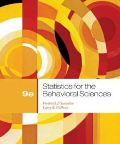 Statistics For The Behavioral Sciences 9th