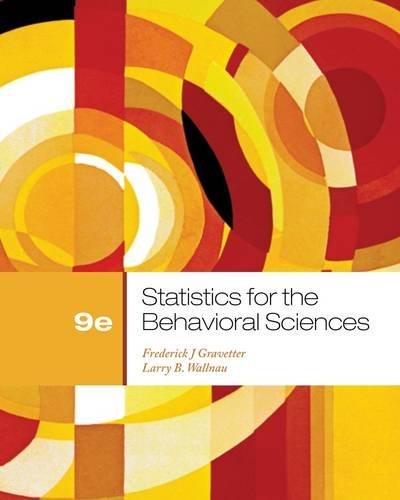 Statistics For The Behavioral Sciences 9th