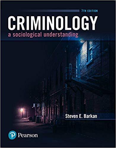 Criminology A Sociological Understanding 7Th