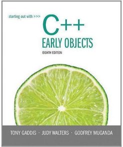 Starting Out With C Early Objects 8Th