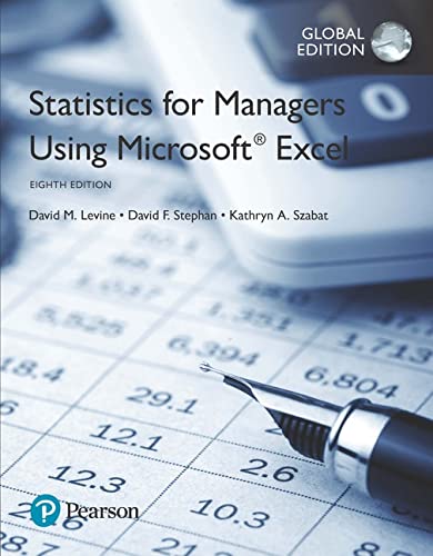 Statistics for Managers Using Microsoft Excel 8th Global