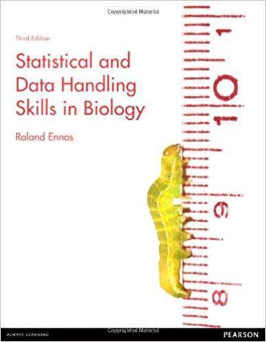 Statistical Data Handling Skills In Biology 3Rd