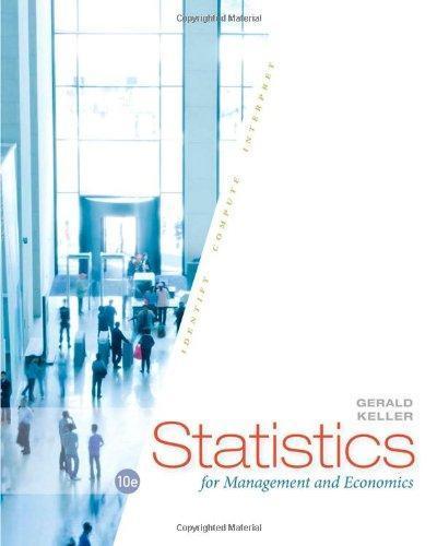 Statistics For Management And Economics 10Th