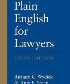 Plain English For Lawyers 6Th