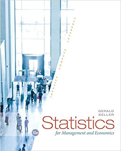 Statistics for Management and Economics 10th by Gerald Keller