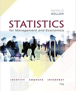 Statistics for Management and Economics 11th by Gerald Keller