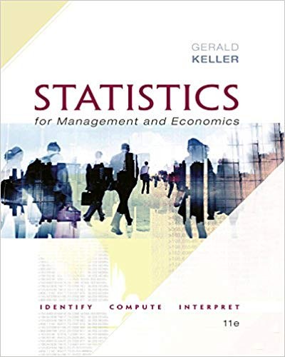 Statistics for Management and Economics 11th by Gerald Keller