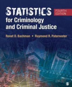 Statistics For Criminology And Criminal Justice 4Th
