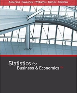 Statistics for Business Economics 13th by David