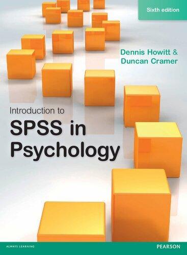 Introduction To Spss In Psychology For Version 22 And Earlier 6Th