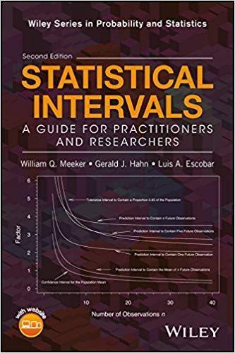 Statistical Intervals A Guide For Practitioners And Researchers 2Nd