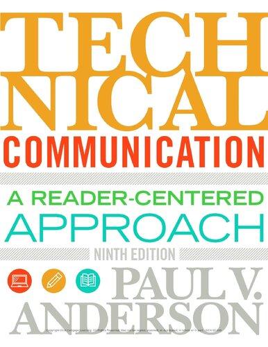 Technical Communication A Reader Centered Approach 9th