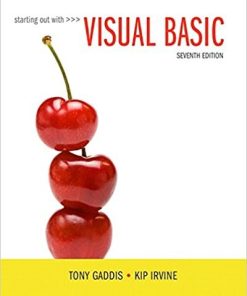Starting Out With Visual Basic 7th by Tony Gaddis