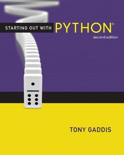 Starting Out With Python 2Nd