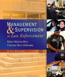 Management And Supervision In Law Enforcement 6Th