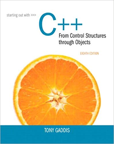 Starting Out with C From Control Structures through Objects 8th