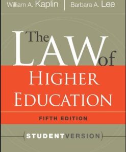 The Law of Higher Education 8211 5th