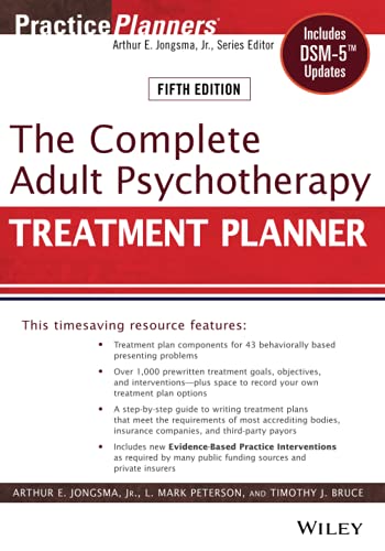 The complete adult psychotherapy treatment planner 8211 5th