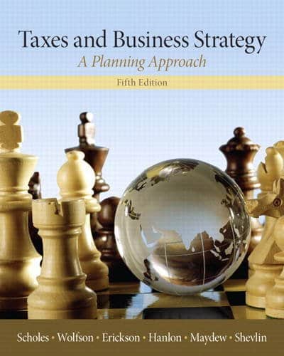 Taxes and business strategy a planning approach