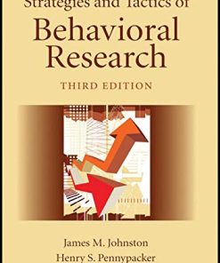 Strategies and Tactics of Behavioral Research