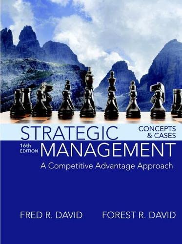 Strategic Management A Competitive Advantage Approach Concepts and Cases 8211 16th