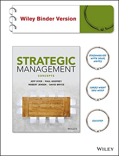 Strategic Management Concepts and Cases 1st by Jeffrey H Dyer
