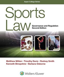 Sports Law Governance and Regulation 8211 2nd