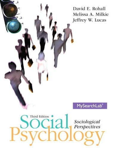 Social Psychology Sociological Perspectives 3rd