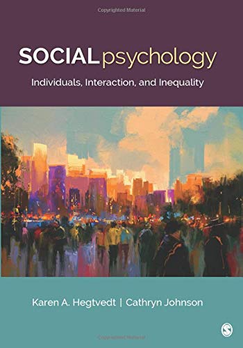 Social Psychology Individuals Interaction and Inequality 8211 1st