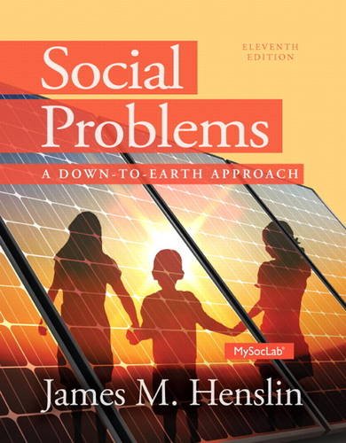 Social Problems A Down to Earth Approach 11th by James M Henslin